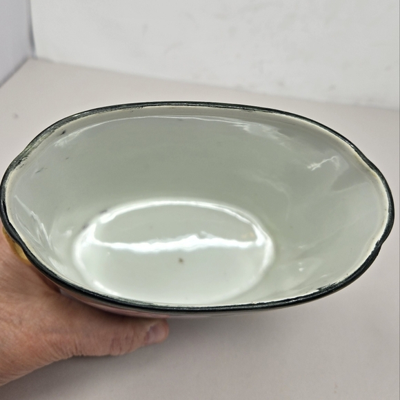 Antique Limoges 1919 Pink Roses Green Background Cachepot Gold Accents Vase - Picture 9 of 14